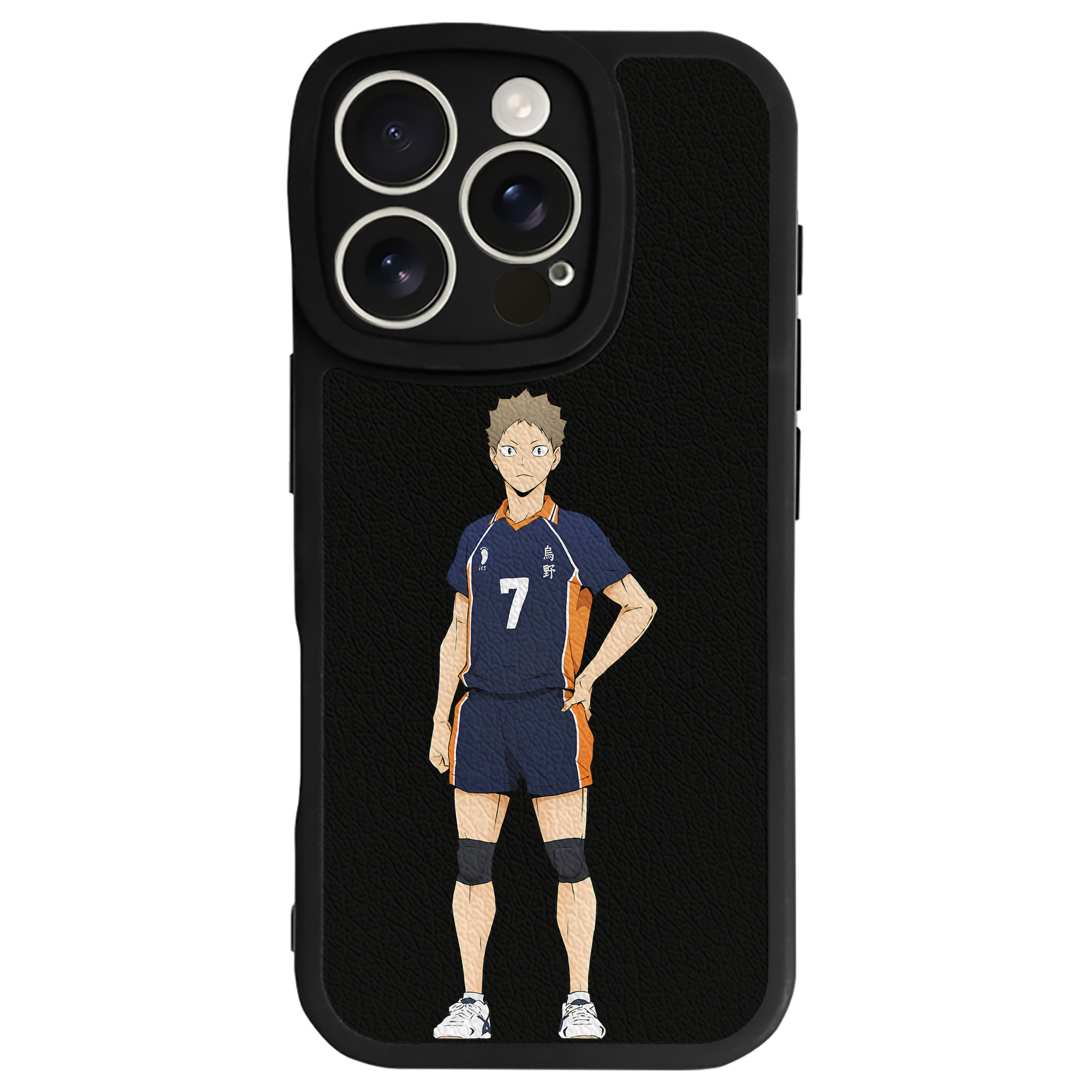 （画像用） ハイキュー!! Haikyu!! 【iPhone 16シリーズ対応】シリコンスマホケース（レザー調） 材質：シリコン